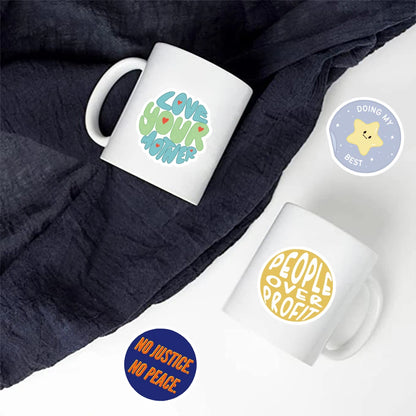 50PCS Social Justice Graffiti Stickers Handbooks Phone Cases Laptop Insulators Decorative Stickers