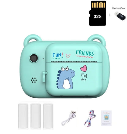Digital Children Camera Dual Camera Instant Printing Camera Kids Wireless Digital Camera Inkless Instant Photo Printing Camera