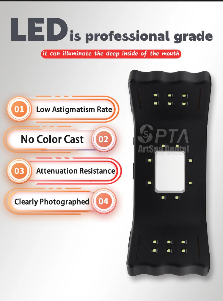Flash Dental Photography Light Cutting Edge LED Lamp Designed Dentists Equipment Provides Optimal Lighting Oral Filling