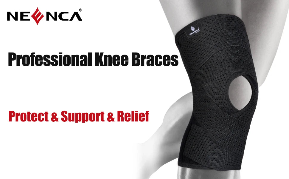 Breathable Knee Pads Support with Side Stabilizers for Men and Women Meniscal Tear Knee Pain ACL MCL Arthritis Injuries Recovery