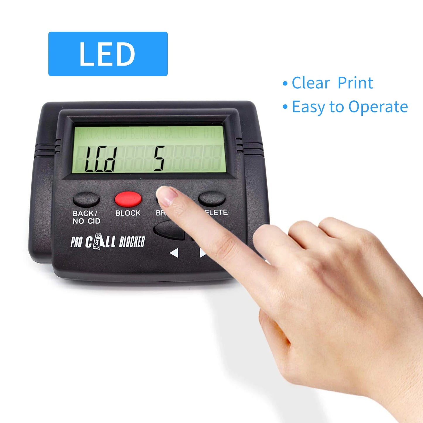 Call Blocker for Landline Phones Telephone 2000 Caller ID Box Blocking One Touch Number Block Unwanted Robocalls Nuisance Calls