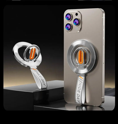 for MagSafe Car Mount, 3-in-1 Upgraded Magnetic Phone Ring Holder Grip Kickstand Car  with MagSafe Accessories for IOS & Android