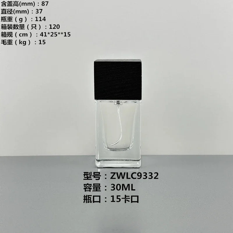 Perfume Container Bottle Cosmetics Bottled Crystal White Glass Bottles and Finely Sprayed in Bottles Perfumes