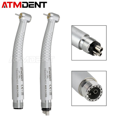 Dental 5 LED Light High Speed Handpiece 5 Water Sprays 2/4 Air Turbine Holes Dental Material