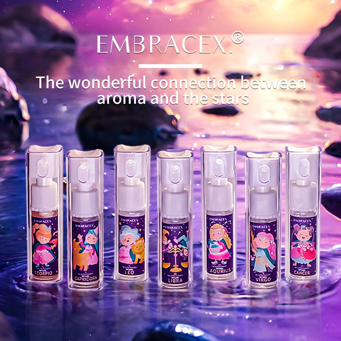 Zodiac 12 Constellation Perfume Spray Essential Oils Body Spray Fragrance Perfume For Women Parfum Gifts