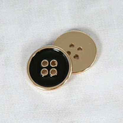 10pcs High Quality Metal Buttons 10.5/15/20mm 4-hole Round Buttons Fashion Apparel Sewing Accessories