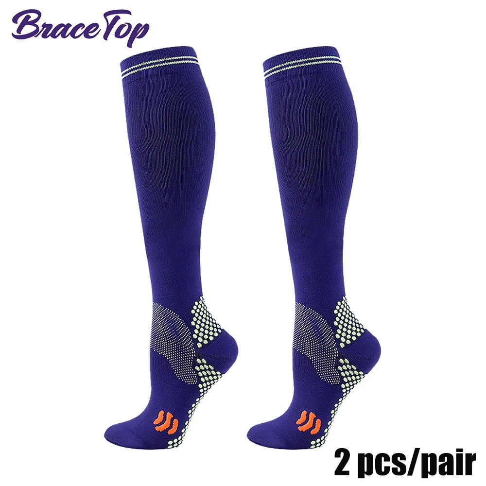 1 Pair Sports Stockings Compression Golf Sports Socks Medical Nursing Stockings Prevent Varicose Veins Socks Fit for Rugby Socks