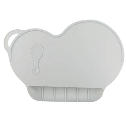 Silicone Placemats,Kids Feeding Mat Portable with Personalised Collapsible Baby Eating Food Catcher Pocket Eholder Fits Most Hig