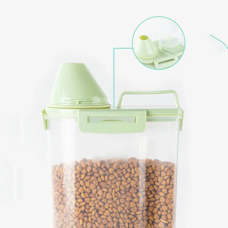 Dog Food Box Cat Food Storage Cat Feeder Bucket Pet Feed Container Food Storage Barrel Pet Food Container Airtight Sealing Box