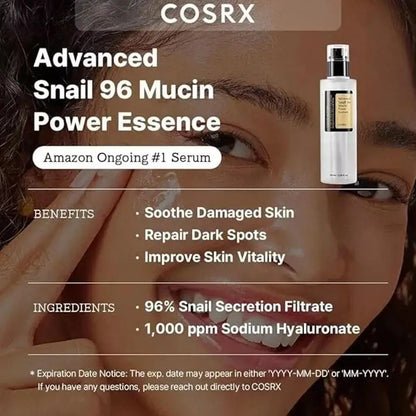 Cosrx Nourish Snail Mucin Power Repair Essence Water Skin Toner Moisturizing Brightening Hyaluronic Acid Nourishing Skin Care