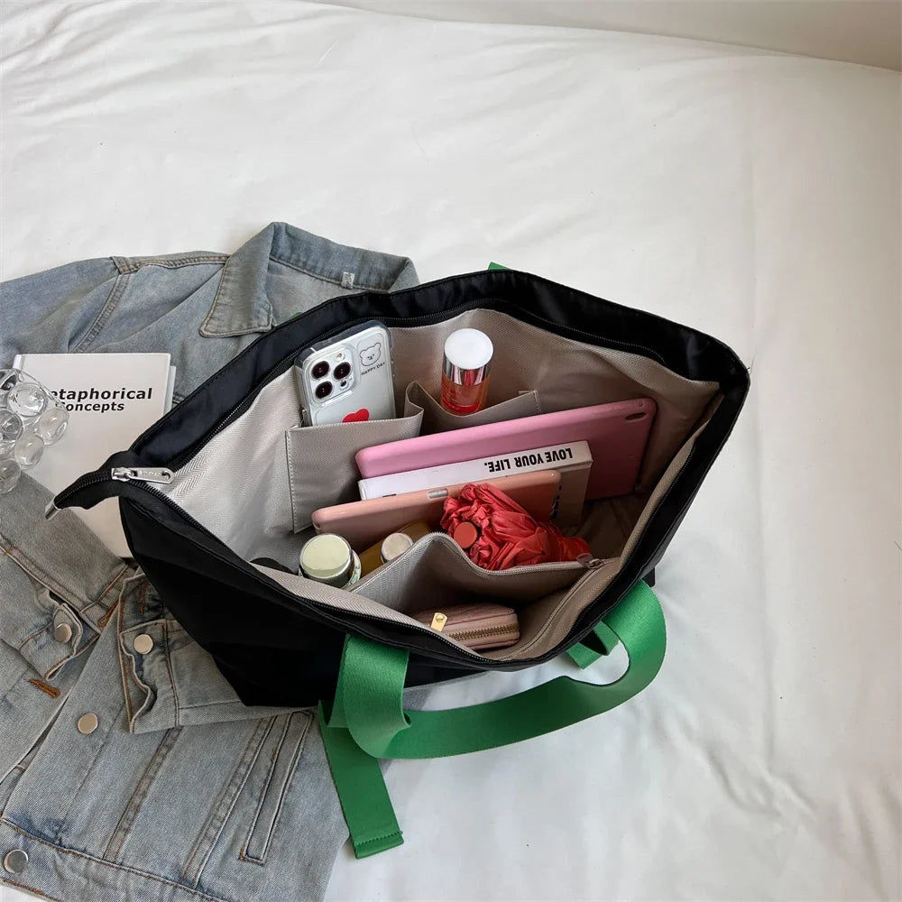 Oversized Tote Bags For Women 2023 Designer Luxury Shoulder Bag Quality Oxford Fabric Multi Pockets Large Capacity Shopper Totes