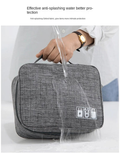 Travel Electronic Digital Storage Bag, Multifunctional High-capacity Earphones, Data Cable Protective Case, Dust Bag Travel Elec