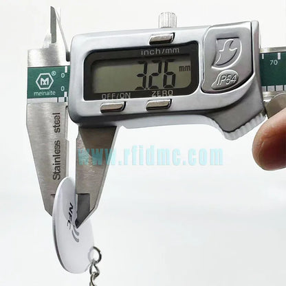 Google Review NFC Epoxy Tag NFC Key Tag Proximity 13.56MHz RFID  Keychain for Increase Google Reviews