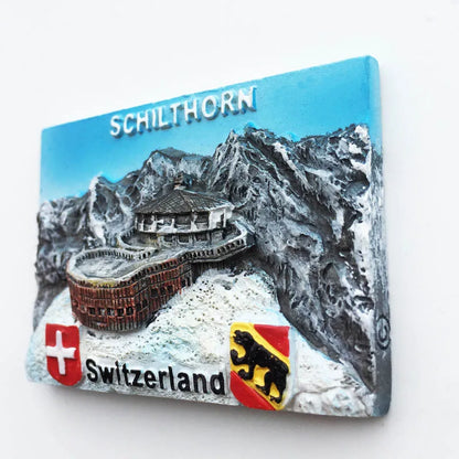 Europe Switzerland 3D Fridge Magnets Tourism Souvenir Refrigerator Magnets Sticker Collection Handicraft Decoration Articles