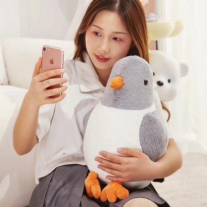 Simulated Round Chubby Pigeon Plush Toys Cartoon Bird Peace Dove Dolls Stuffed Home Decratied Ornaments Gifts for Kids Girls