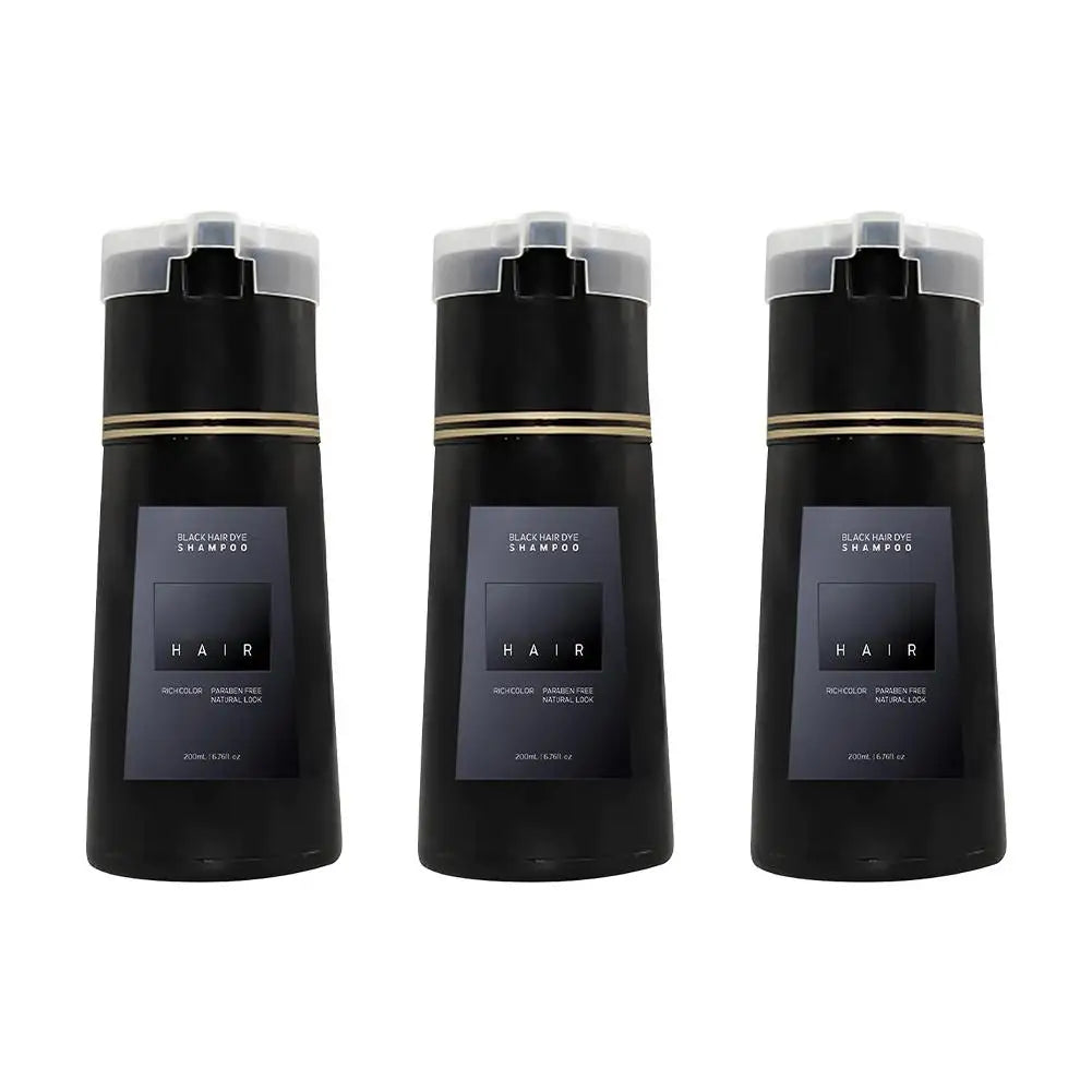 200ML Hair Coloring Shampoo Dye Shampoo For Covering Gray White Shampoo Black Brown Purple Hair Colouring Shampoo Hair Care