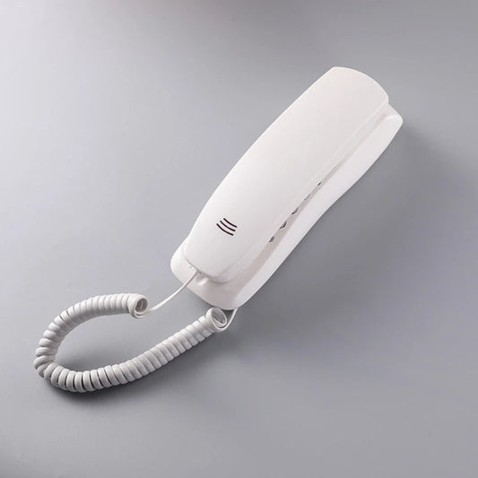 High Quality Landline Telephone with Mute and Redial Functions Easy Install Wall Phone Black/White