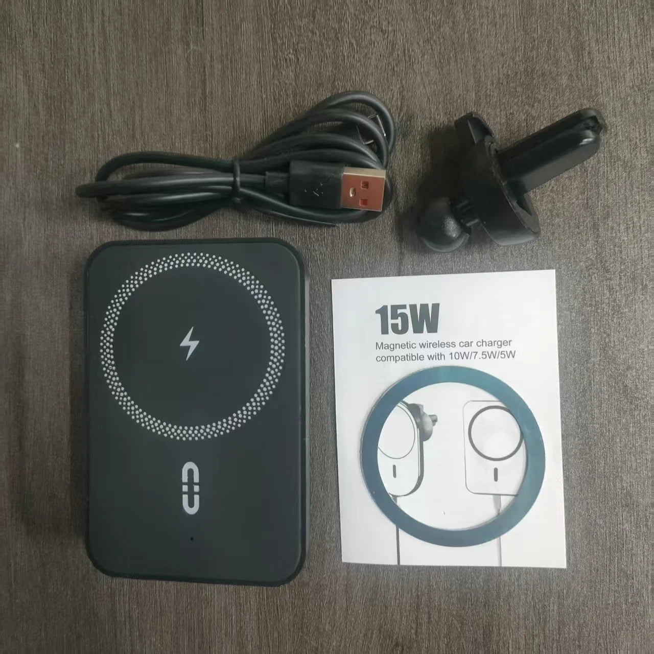 Magnetic Car Phone Mount Wireless Fast Car Charger for iPhone 16 15 14 13 12 Holder 15W Magnetic Car Phone Holder Mount Wireless