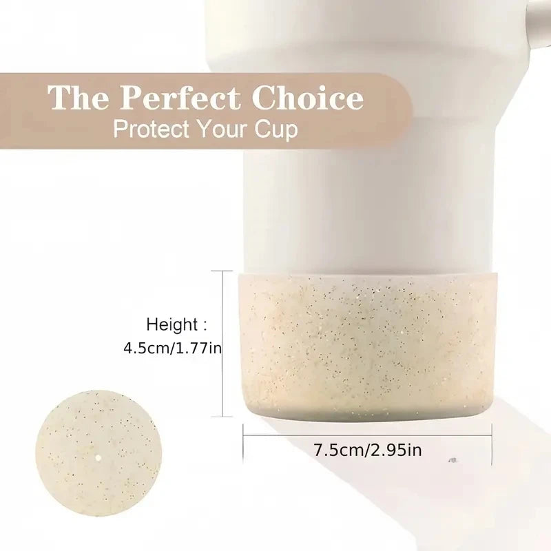 1pc 7.5cm Non-slip Water Cup Bottom Sleeve Boot, Cup Base Protective Cover, For Stanley 30oz 40oz  & Hydro Flask 12-24oz