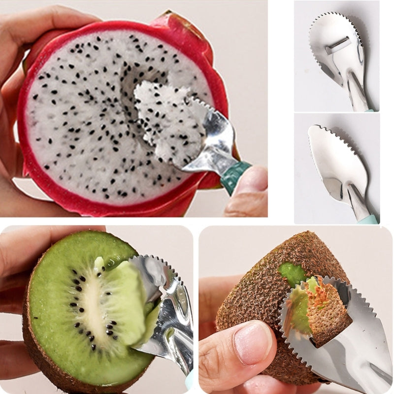 Baby Feeding Spoon Scraper Spoon Silicone Fruit Puree Spoon Supplementary Food Feeder Dual-Head Spoon Toddler Utensil