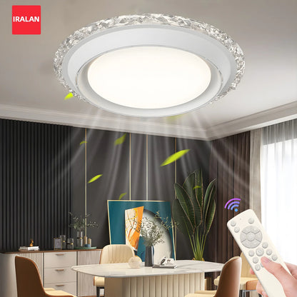 Smart Dimming Ceiling Fan with Light Energy-saving Modern 3-in-1 Ceiling Lamp Fan Home Lighting Led Ceiling Light Fixture