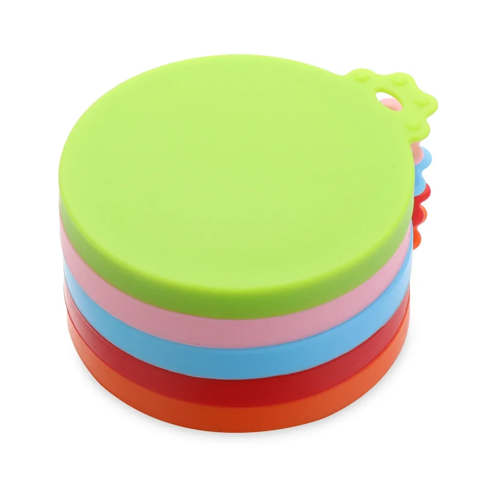Silicone Canned Lid Sealed Feeders Food Can Lid for Dog Cat Storage Top Cap Reusable Cover Lid Health Home Pet Daily Supplies