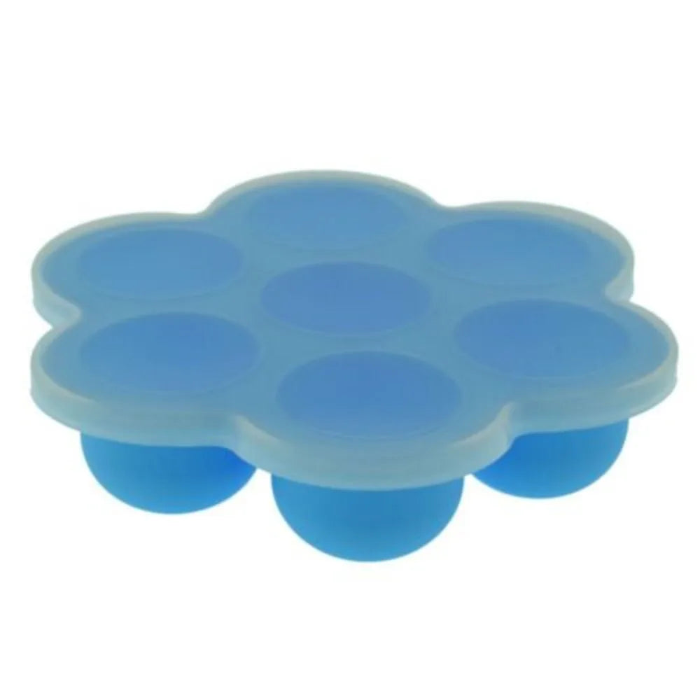 Silicone Weaning Baby Food Freezer Tray 7 Pots Storage Container w Lid BPA Free
