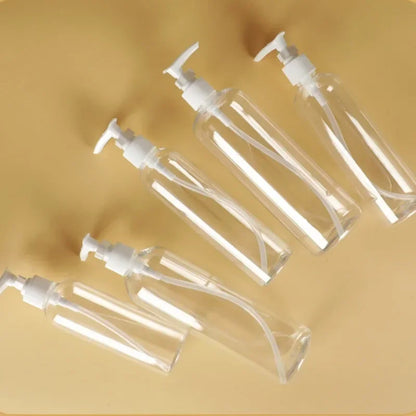 Plastic Refillable Pump Bottle with Lotion Pump Dispenser For Lotions Shampoo Cleaning Products Aromatherapy