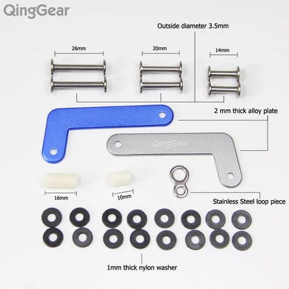 QingGear OKEY Advanced Key Organizer Travel Key Kits Light Weight Quickly and Easily Open door key Holder folder keys bar Tool