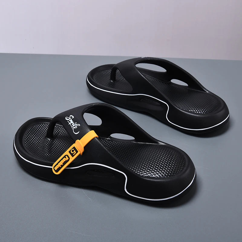 Flip Flops Mens Thong Sandals Summer 2025 New Men Shoes Thick Bottom EVA Non-slip Slide Slippers Outdoor Indoor Couples Shoes