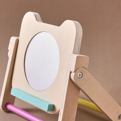 Black and White Newborn Mirror Toys Baby Tummy Time for Babies Montessori Development Crawl High Contrast Activity Sensory Toy