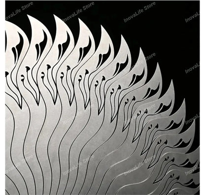 Chinese Fine Metal Antique Fan Hollow Self-Defense Kung Fu Tai Chi Fans Portable Men Stainless Steel Folding Fan Home Decor