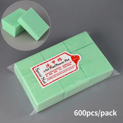 100% Cotton Nail Polish Remover Cotton， Nail Polish Manicure Gel Dust Cleaning Cotton Nail Art Remover Cotton Pads Wet Compress