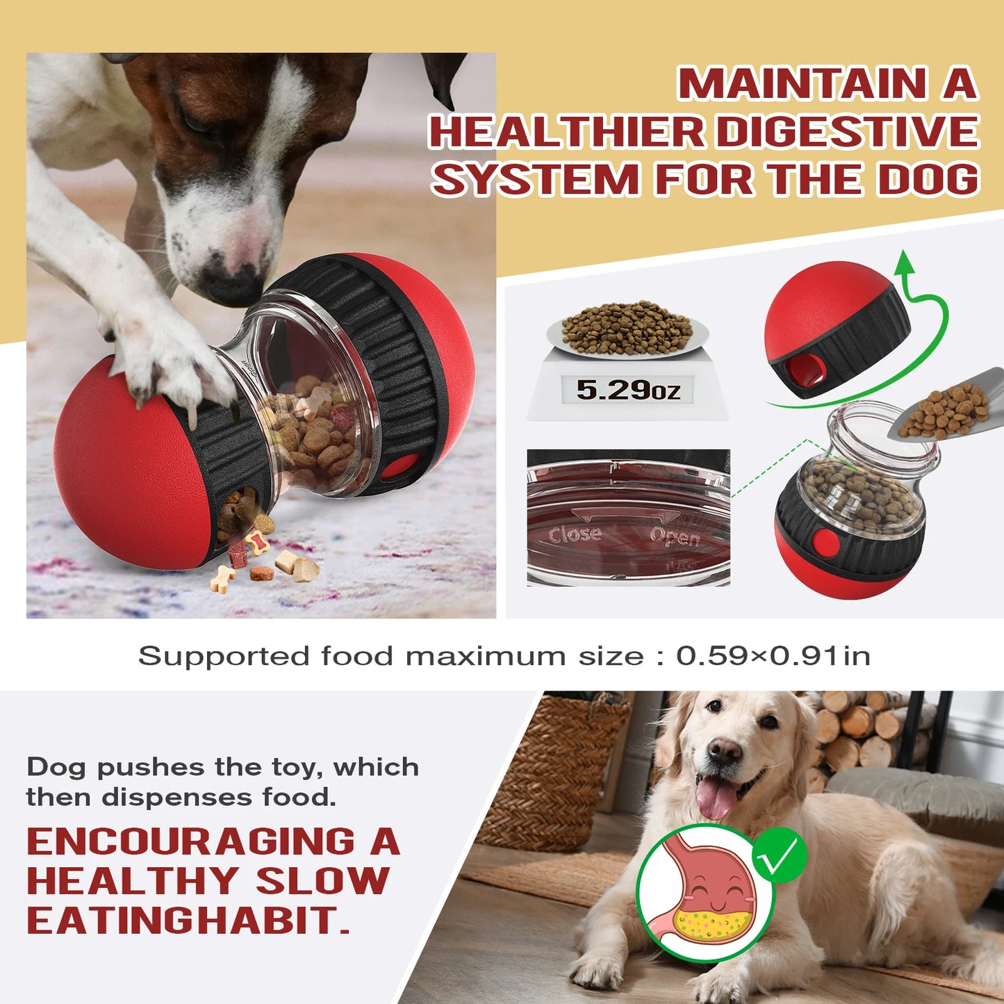Dog Toy For Small Medium Large Dogs Cats Slow Feeder Pet Improve IQ Indoor Training Puppy Toys  Chihuahua Beagle Pet Supplies