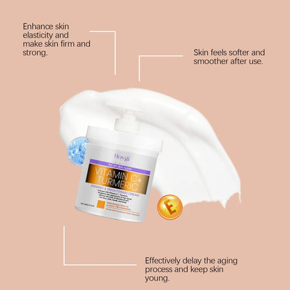 Body Lotion Moisturizing Anti Drying Lightening Melanin Elbows Knees Nourishing Exfoliating Improve Dull Vitamin C Body Cream