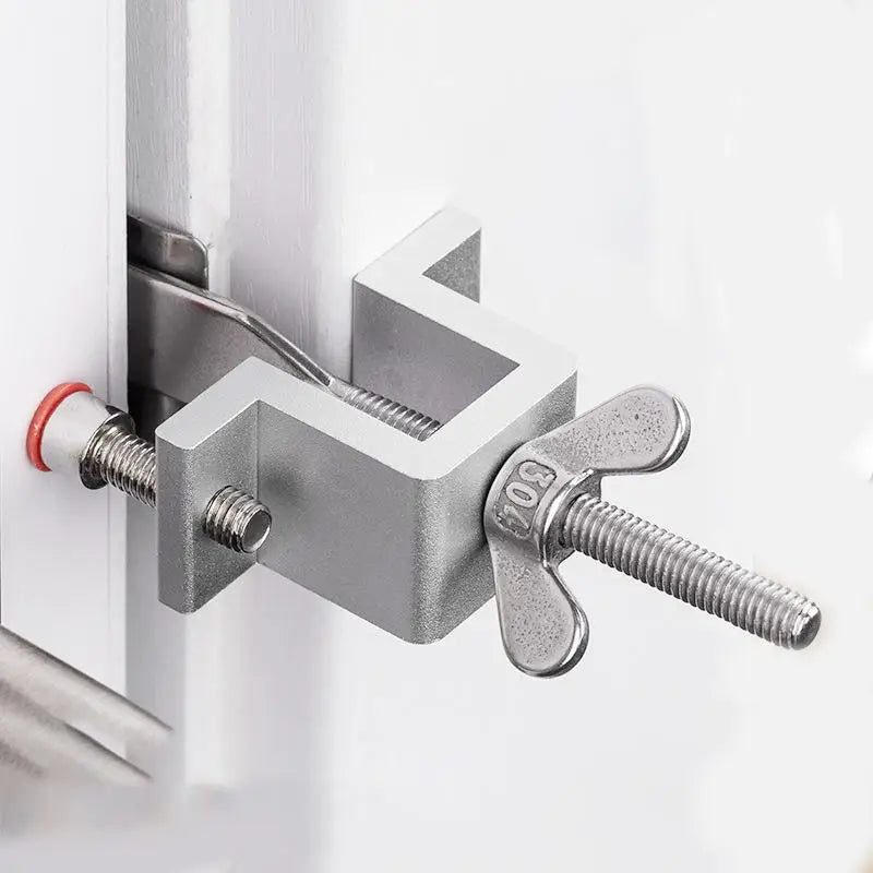 Portable Door Lock, Double Nut, Lock Adjustment, Reinforced Body, Door Lock, Hotel, Home Hardware Accessories