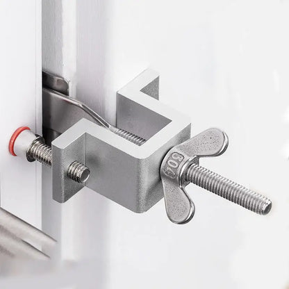 Portable Door Lock, Double Nut, Lock Adjustment, Reinforced Body, Door Lock, Hotel, Home Hardware Accessories