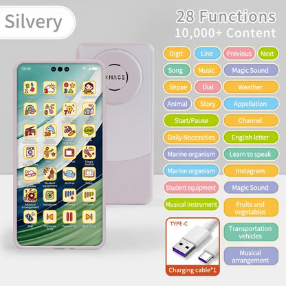 Baby Phone Toy Simulation Music Sound Telephone Toy Toddler Puzzle Early Education Toy Phone Mobile Phone Model Toy Gifts