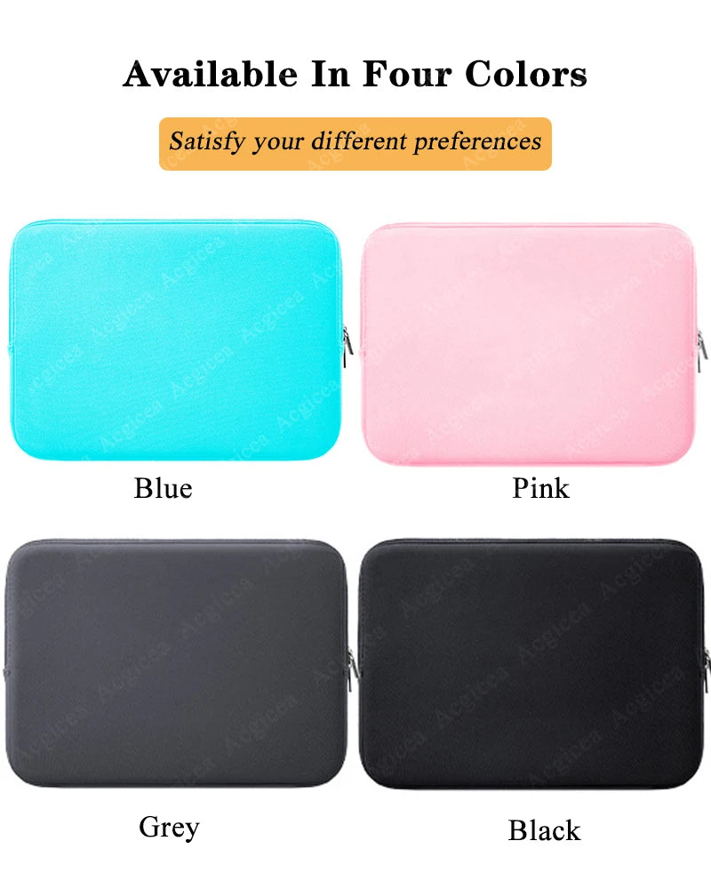 Portable Laptop Bags 6-15.6Inch Laptop Sleeve Bag Soft Notebook Case for Macbook Dell Pouch Skin Cover Travel Business Briefcase