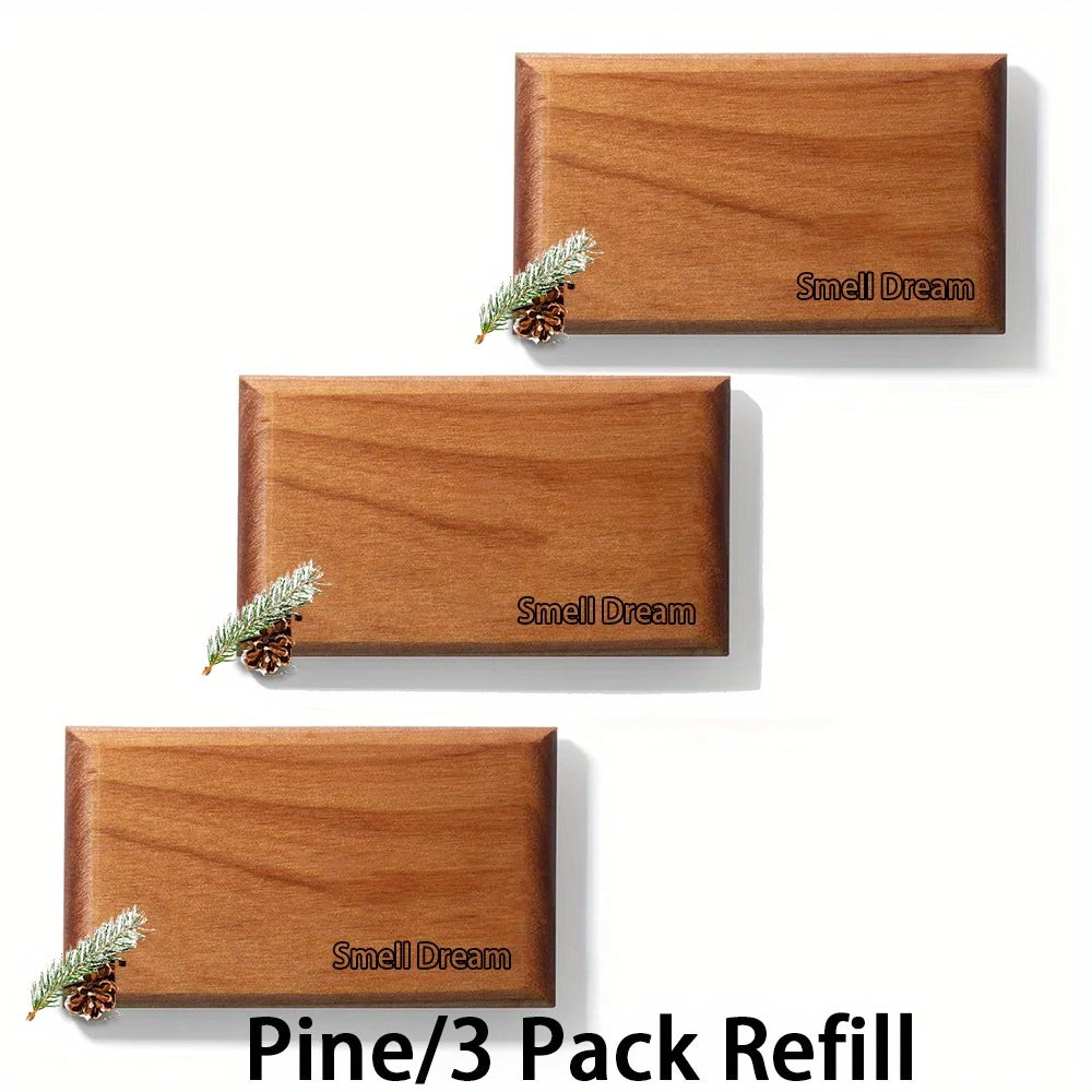 Smell Dream Car Air Freshener - Wooden Deodorizer - Vehicle Odor Remover - Auto Scent Diffuser - Long-Lasting Car Freshening