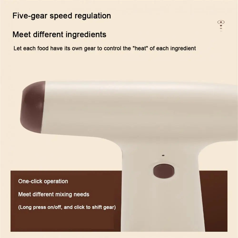 Egg Blender 3-speed High Power Foam Milk beater Double-rod Wireless USB Electric Portable Mixer Eggbeater Manual Milk Frother