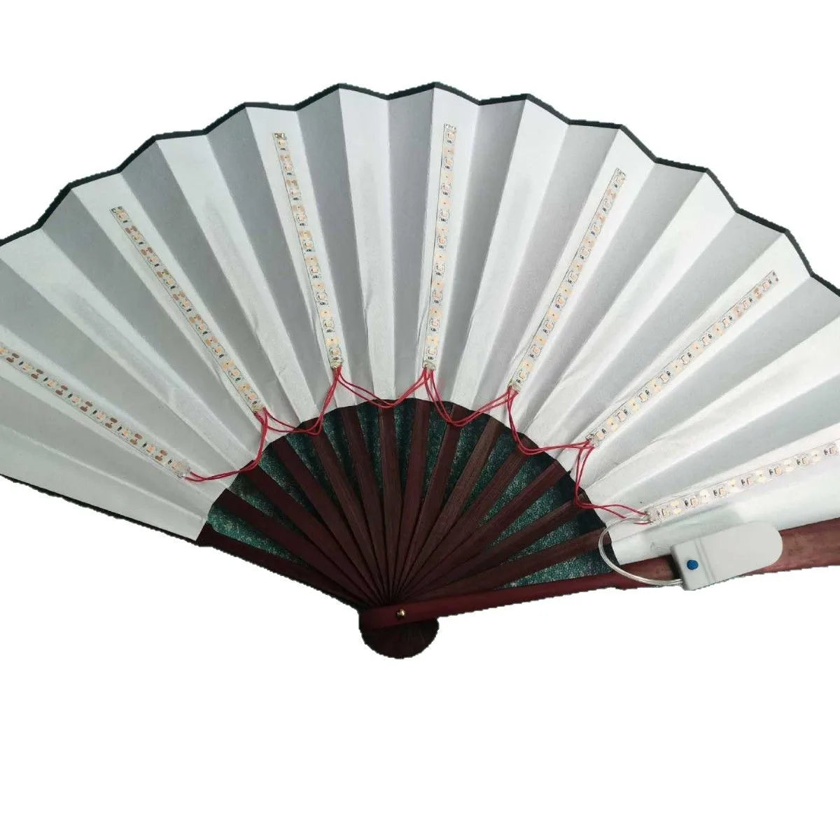 Bar FaninsGlowing Disco Fan Trendy Electronic Music Festival Party Performance Prop Flashing Folding Fan