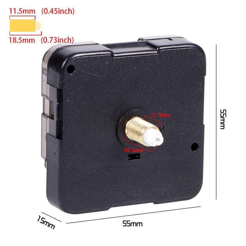 Clock Mechanism Silent Quartz Movement Machine Wall Hands Pointer Set Clockwork Table Long Shaft DIY Watches Repair Parts