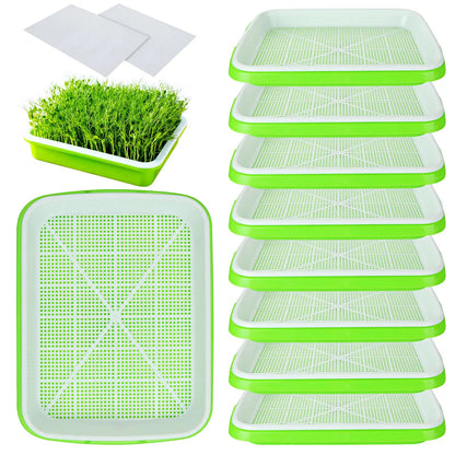 Microgreens Sprouter Tray Hydroponic / Sprouting Tray For Sprout Horticultural Hydroponic Systems Tray Garden Nursery Potted