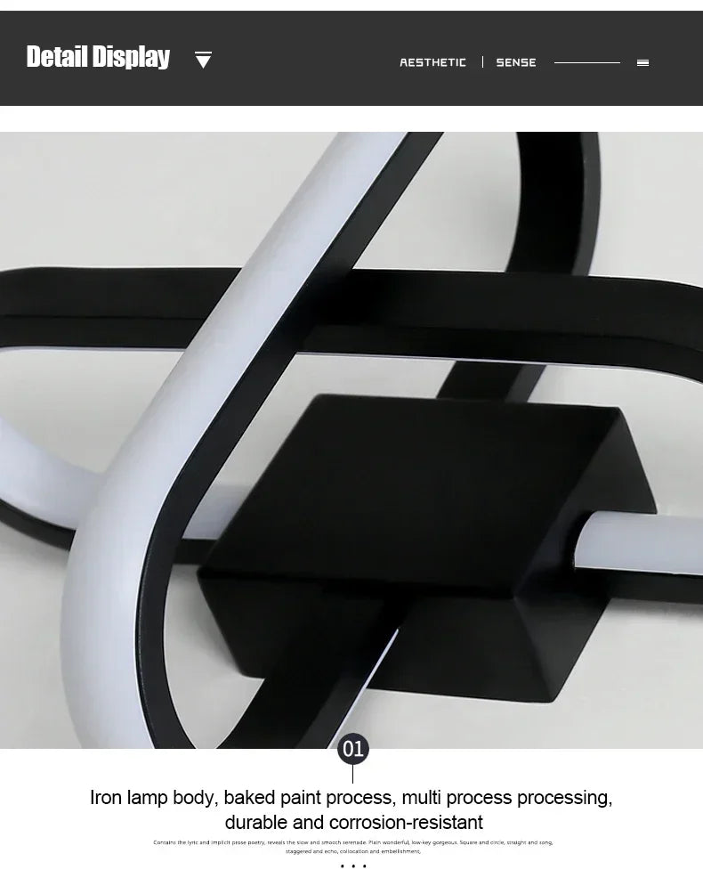 LED Strip Aisle Ceiling Lights Modern Minimalist Living Room Lamps For Balcony Entrance Staircase Home lighting Led 3 color