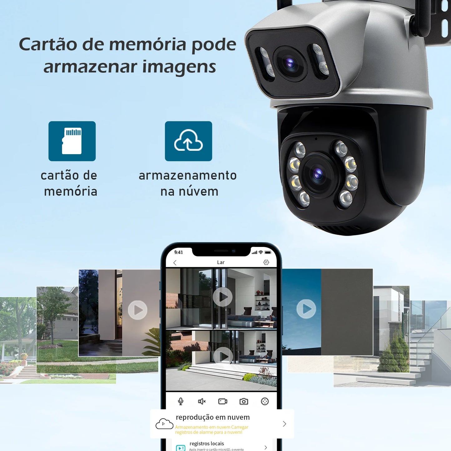3MP HD Wireless Security IP Camera Camera Security Camera Camera Camera 4K Security Camera Camera Camera 4K in Brazil