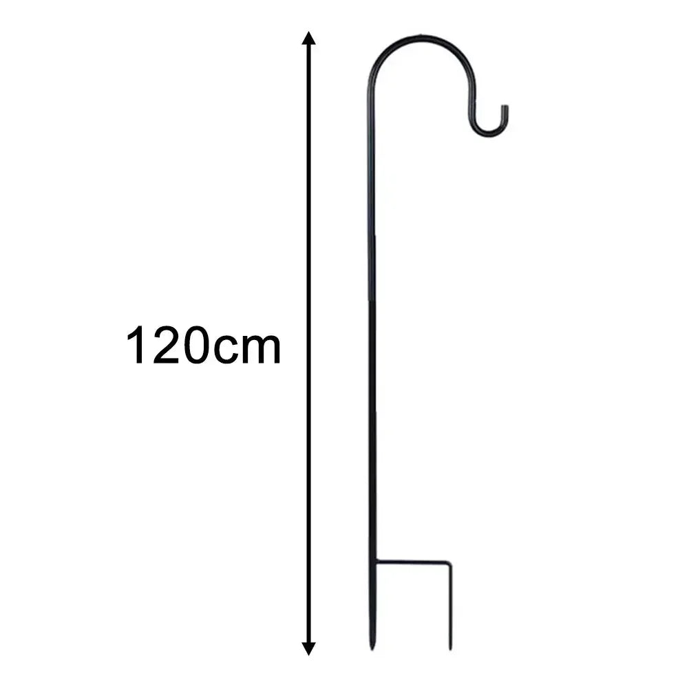 90/100/120cm Shepherd Hooks Plant Hook Craft Hook For Hanging Solar Lights Bird Feeders﻿ Outdoor Yard Garden Decor