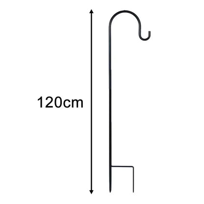 90/100/120cm Shepherd Hooks Plant Hook Craft Hook For Hanging Solar Lights Bird Feeders﻿ Outdoor Yard Garden Decor