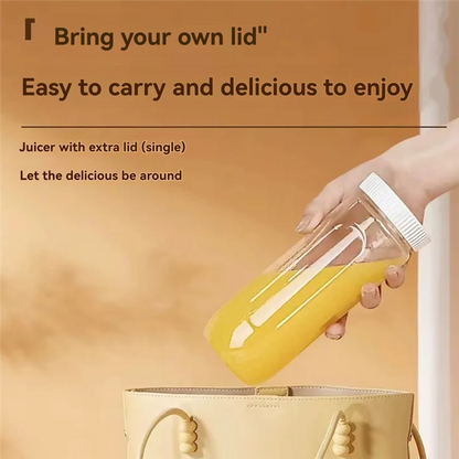 B84B-450Ml Blender Double Cup USB Rechargeable With 10-Blades Smart Safety Lock Automatic Power Off When Cover Is Opened