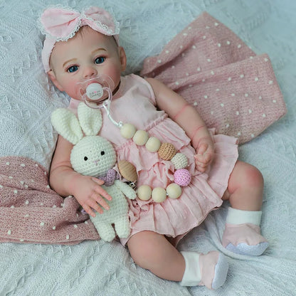 Baby Dolls Like Real Bebe Reborn Silicone Full Body 48cm Realistic Newborn Girl Painted Babies Lifelike Toddler Doll Toy Gifts